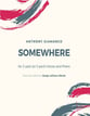 SOMEWHERE Two-Part choral sheet music cover